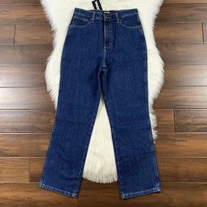 Wrangler Size 29 X 28 Dark Wash High Rise Straight‎ Leg Denim Jeans